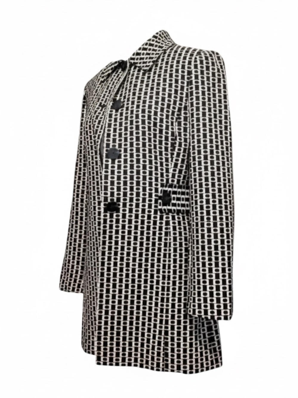 Classiques Entier Geometric Trench Coat | Timeless Tailored Elegance - Picture 4 of 11